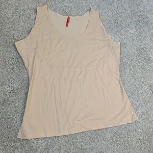 Spanx 3X Beige Shapewear Top Under Shirt Sleeveless